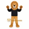 Tan Black Lion Mascot Costume