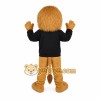 Tan Black Lion Mascot Costume