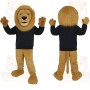 Tan Black Lion Mascot Costume