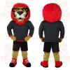 Red Mane Black Lion Mascot Costume