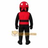Red Black Bearded Pirate Mascot Costume Red Black Bearded Pirate Mascot Costume