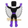 Black Purple White Eagle Mascot Costume Black Purple White Eagle Mascot Costume
