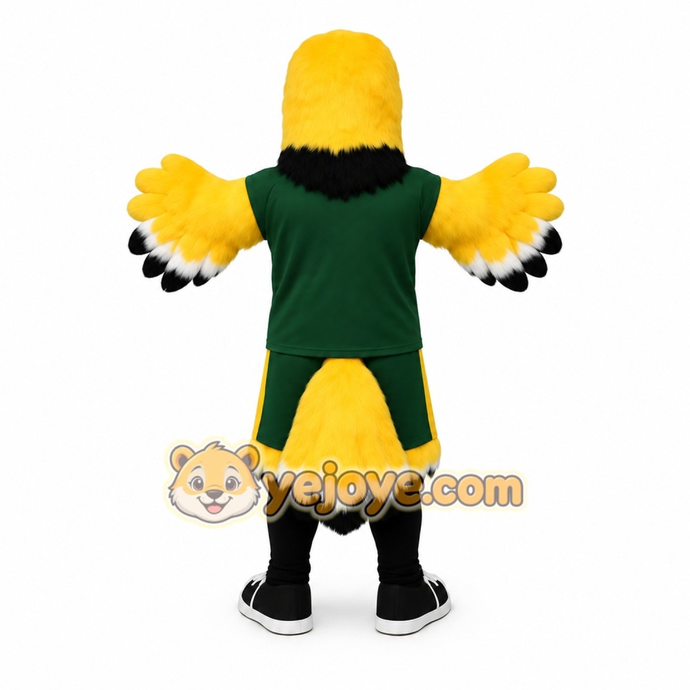 Yellow Green Black Eagle Mascot Costume Yellow Green Black Eagle Mascot Costume