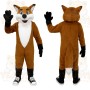 Brown White Black Fox Mascot Costume