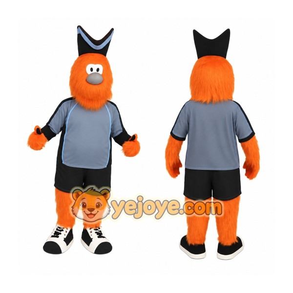 Orange Gray Black Monster Mascot Costume
