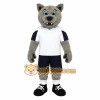 Gray White Navy Wolf Mascot Costume Gray White Navy Wolf Mascot Costume