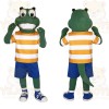 Green Orange Blue Alligator Mascot Costume