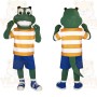 Green Orange Blue Alligator Mascot Costume