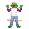 Green Purple Frog Mascot Costume