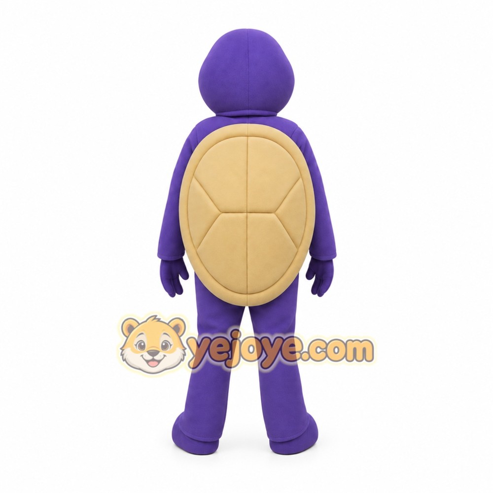 Purple Beige Female Turtle Mascot Costume