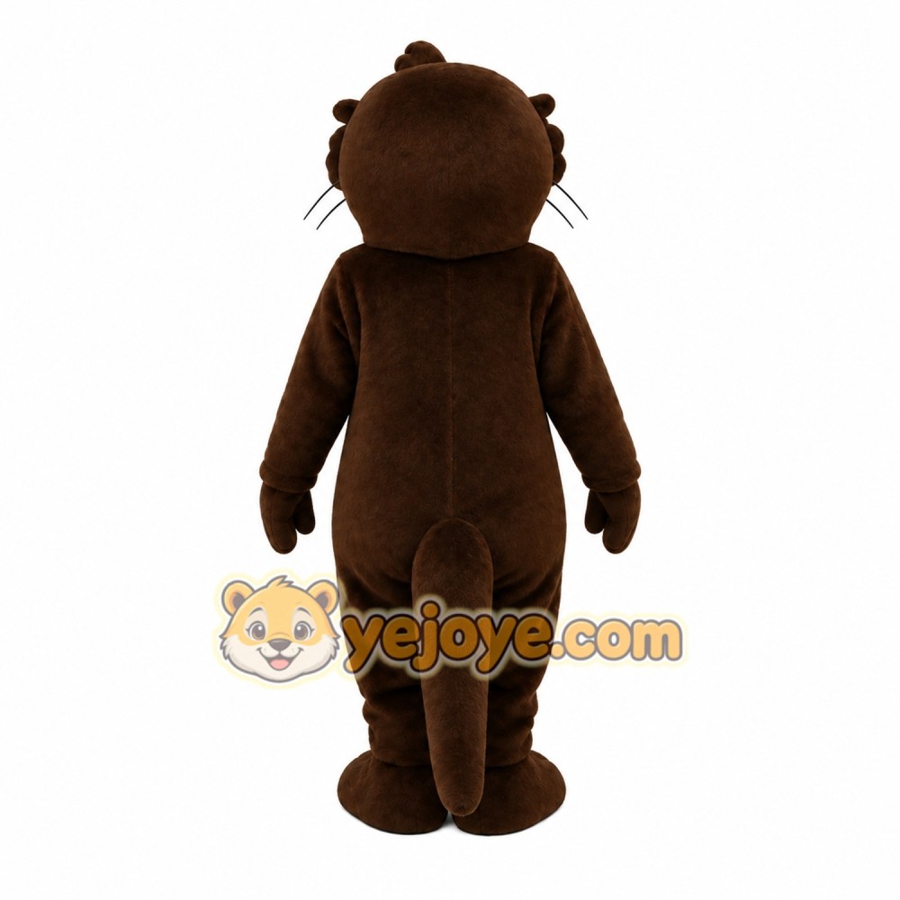 Brown White Otter Mascot Costume Brown White Otter Mascot Costume