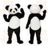 Black White Panda Mascot Costume