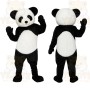 Black White Panda Mascot Costume