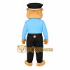 Tan Blue Black Police Bear Mascot Costume Tan Blue Black Police Bear Mascot Costume