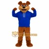 Brown Blue Dog Mascot Costume Brown Blue Dog Mascot Costume