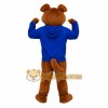 Brown Blue Dog Mascot Costume Brown Blue Dog Mascot Costume