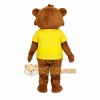 Brown Yellow Nerd Bear Mascot Costume Brown Yellow Nerd Bear Mascot Costume
