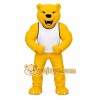 Yellow White Bear Mascot Costume Yellow White Bear Mascot Costume