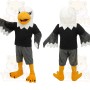 White Black Gray Bald Eagle Mascot Costume