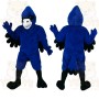 Blue Black White Blue Jay Mascot Costume