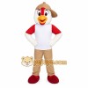 Red White Tan Rooster Bird Mascot Costume Red White Tan Rooster Bird Mascot Costume