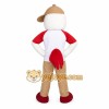 Red White Tan Rooster Bird Mascot Costume Red White Tan Rooster Bird Mascot Costume