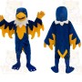 Blue Yellow White Eagle Mascot Costume