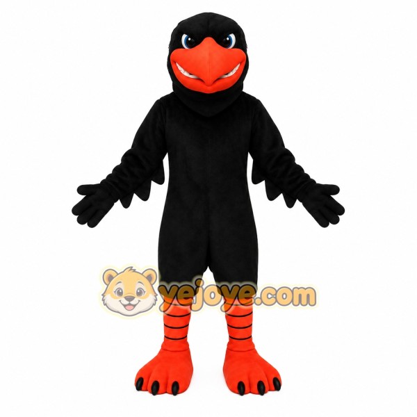 Black Orange Bird Mascot Costume