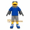 Gray Yellow Blue Eagle Mascot Costume Gray Yellow Blue Eagle Mascot Costume