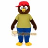 Brown Red Olive Blue Owl Mascot Costume