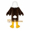 Brown White Yellow Eagle Mascot Costume
