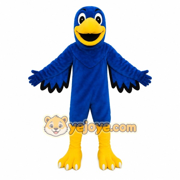 Blue Yellow Bird Mascot Costume