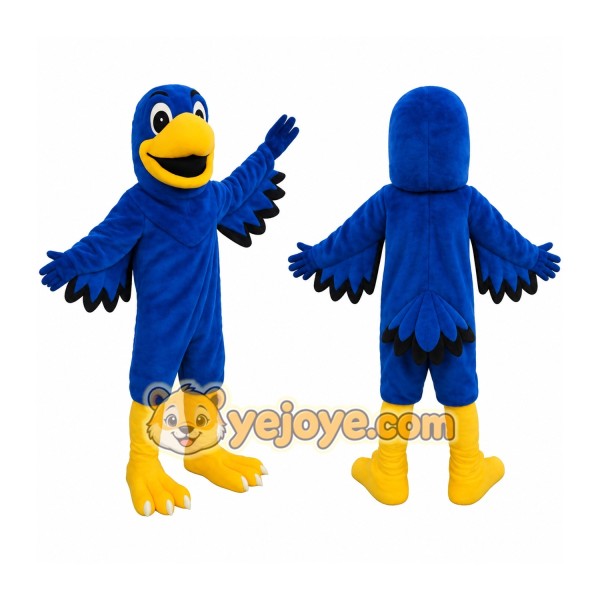 Blue Yellow Bird Mascot Costume