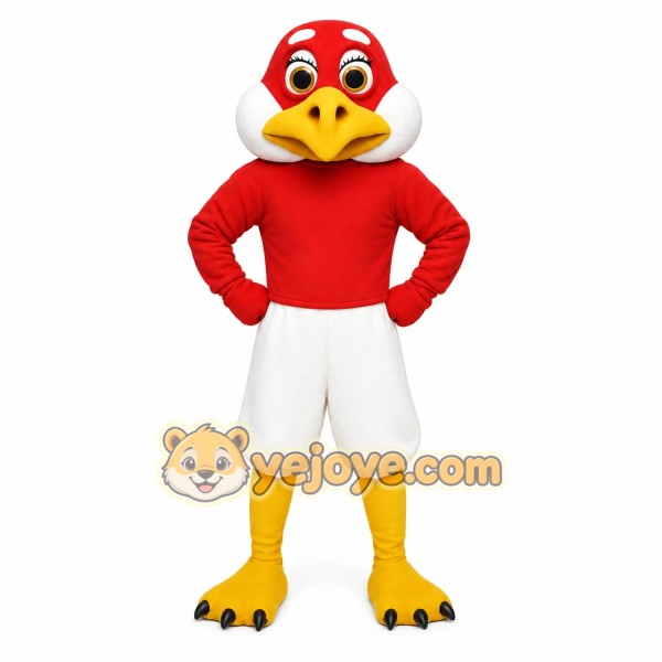 Red White Yellow Bird Mascot Costume