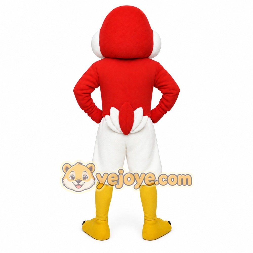 Red White Yellow Bird Mascot Costume Red White Yellow Bird Mascot Costume