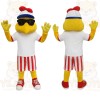 Yellow Red White Chicken Mascot Costume