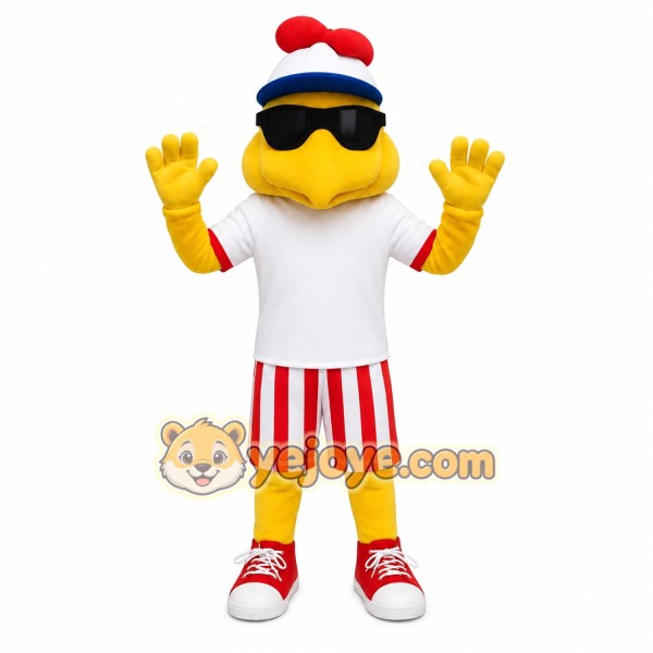 Yellow Red White Chicken Mascot Costume Yellow Red White Chicken Mascot Costume