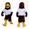 Maroon Yellow White Eagle Mascot Costume