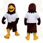 Maroon Yellow White Eagle Mascot Costume