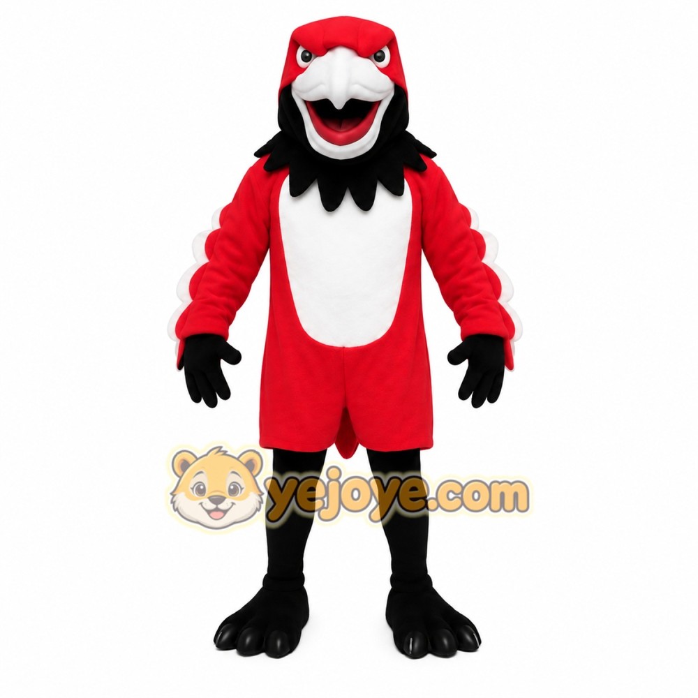 Red Black White Parrot Mascot Costume Red Black White Parrot Mascot Costume