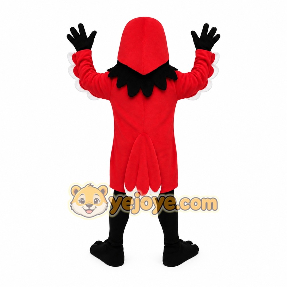 Red Black White Parrot Mascot Costume Red Black White Parrot Mascot Costume
