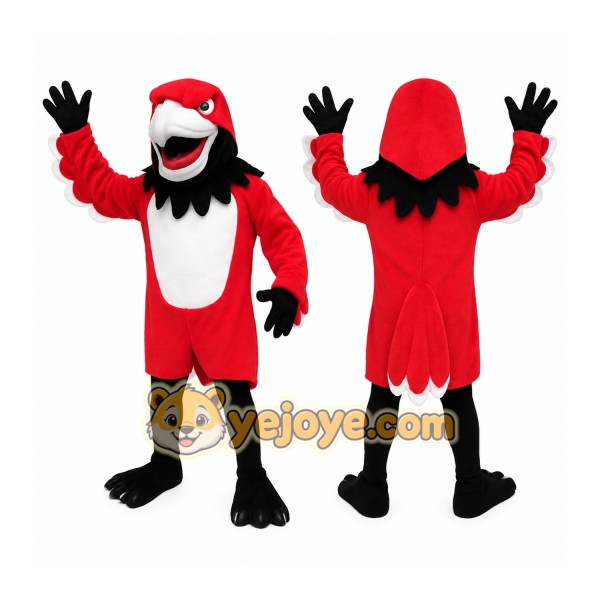 Red Black White Parrot Mascot Costume