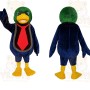 Green Navy Yellow Duck Mascot Costume