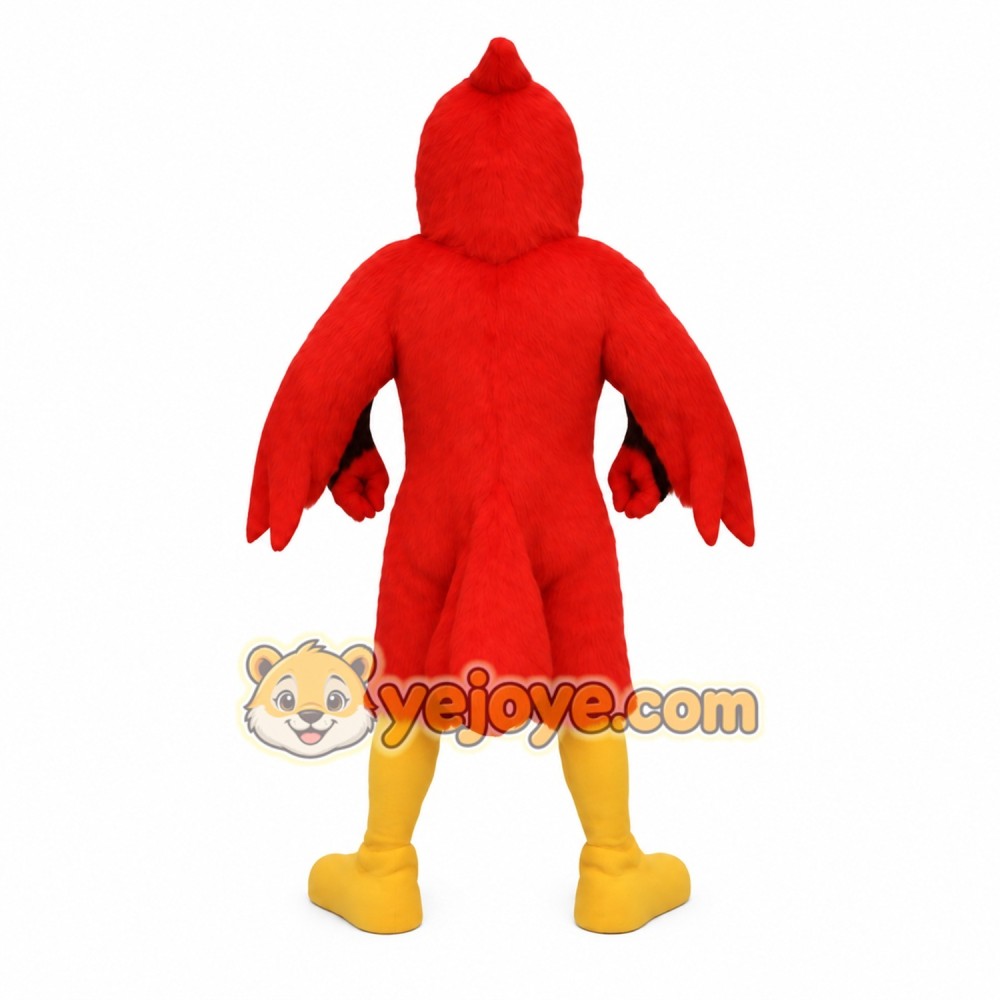 Red Yellow Cardinal Bird Mascot Costume Red Yellow Cardinal Bird Mascot Costume