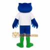 Blue Green White Owl Mascot Costume Blue Green White Owl Mascot Costume