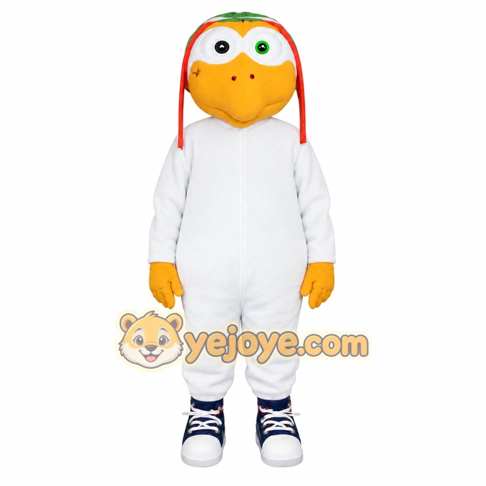 White Yellow Green Turtle Mascot Costume White Yellow Green Turtle Mascot Costume