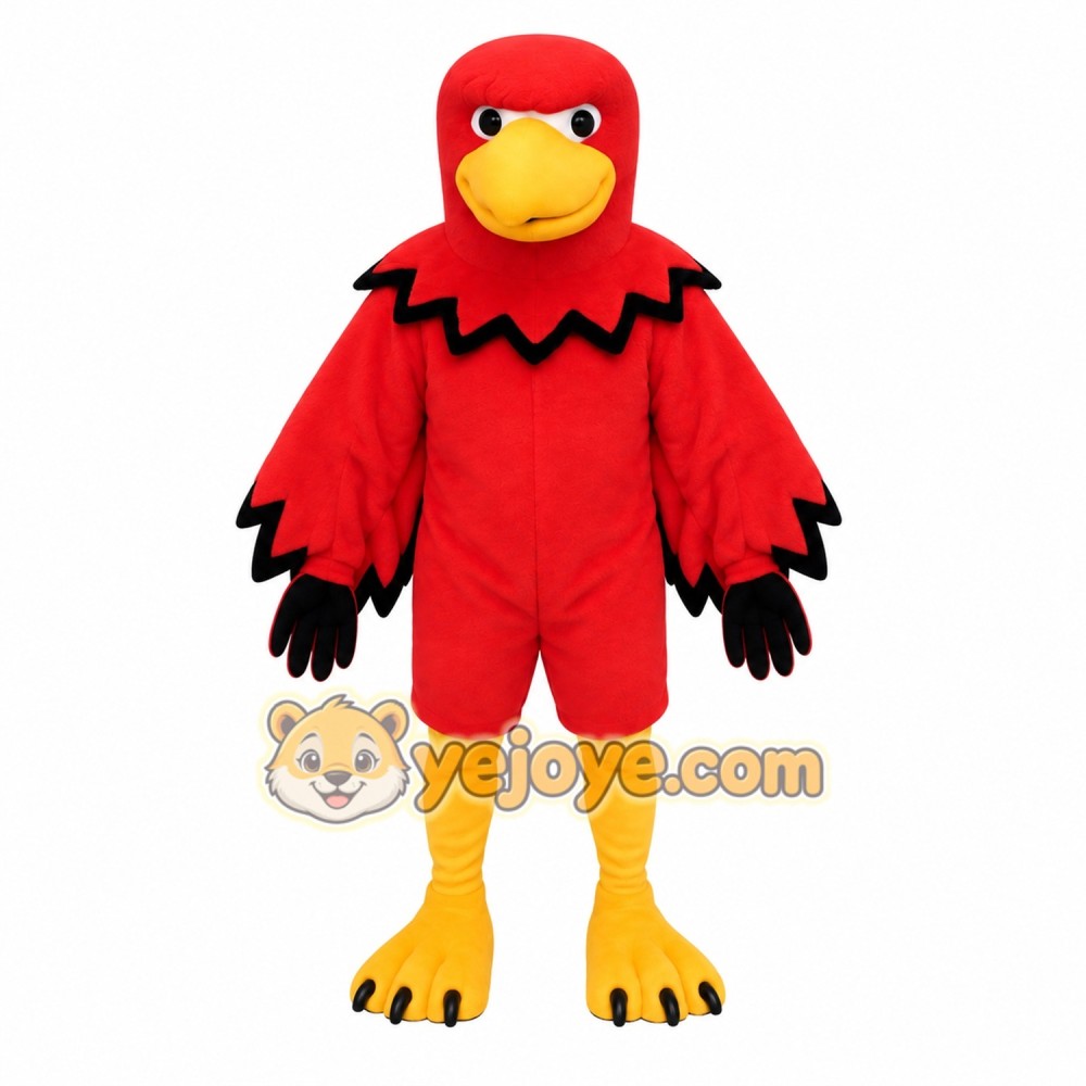 Red Yellow Black Cardinal Mascot Costume Red Yellow Black Cardinal Mascot Costume