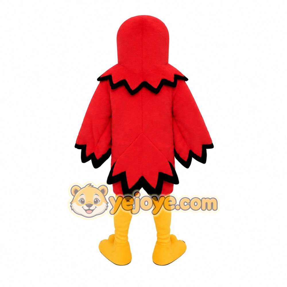 Red Yellow Black Cardinal Mascot Costume Red Yellow Black Cardinal Mascot Costume
