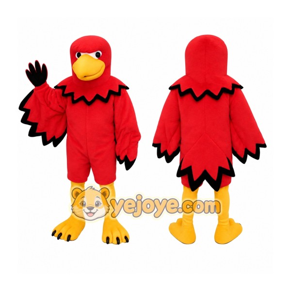 Red Yellow Black Cardinal Mascot Costume