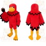 Red Yellow Black Cardinal Mascot Costume